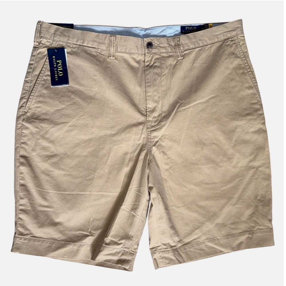 Polo Ralph‎ Lauren Mens 32 Waist Core Replen Shorts 10" Inseam Tan NWT